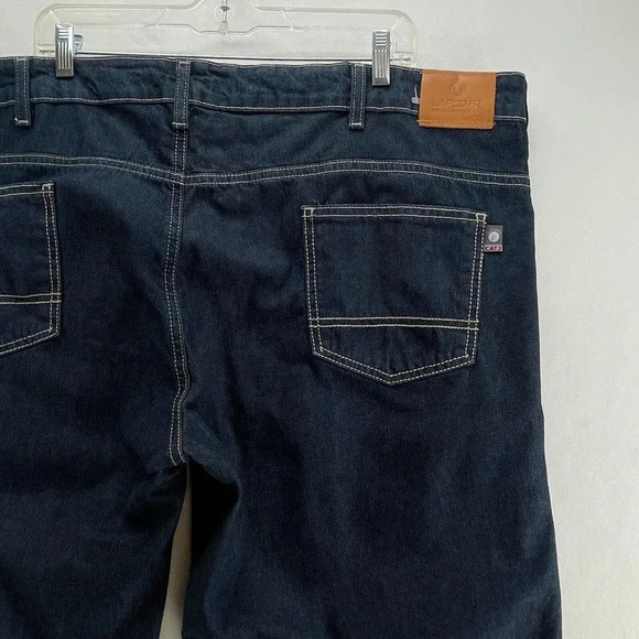 LAPCO FR Jeans Womens Size 24-Tall Fire Resistant Straight Leg Dark Washed Blue - Picture 6 of 11